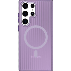 Задняя накладка CASE Translucent Strip Samsung Galaxy S23 Ultra, фиолетовый