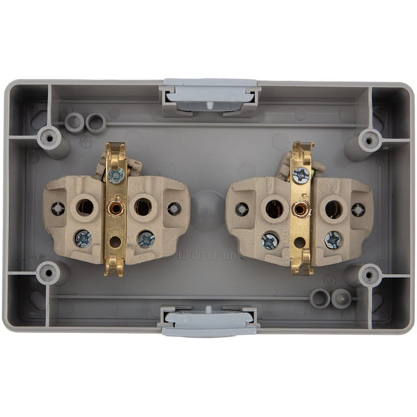 Блок из 2 розеток горизонтальный KRANZ INDUSTRIAL KR-78-0614