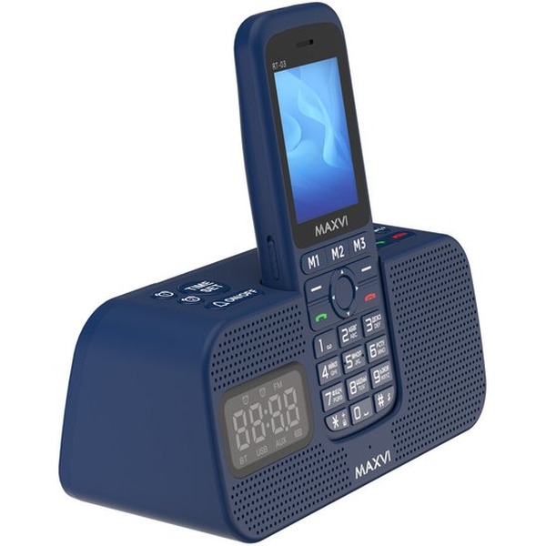 Кнопочный телефон Maxvi RT-03 (синий)