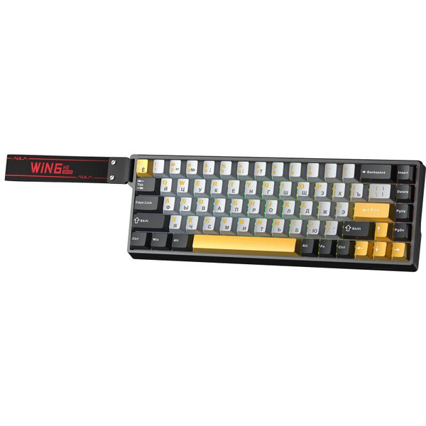 Клавиатура AULA WIN68HE MAX Gray-Black-Orange