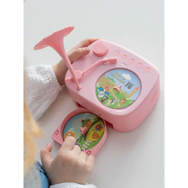 Музыкальная игрушка Biidi Фонограф G80 (розовый)