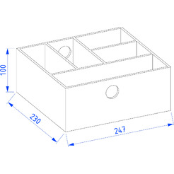 Органайзер для хранения Lauter Деревянный 23 (буковое дерево)