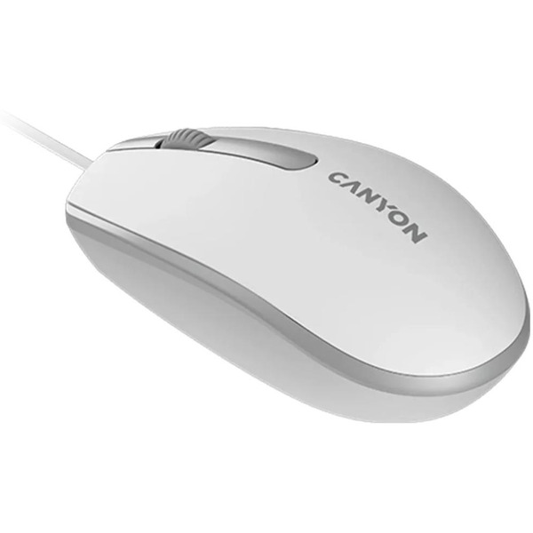 Мышь Canyon M-10 (CNE-CMS10WG) белый/серый