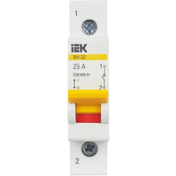 Выключатель нагрузки IEK ВН-32 1Р 25А MNV10-1-025
