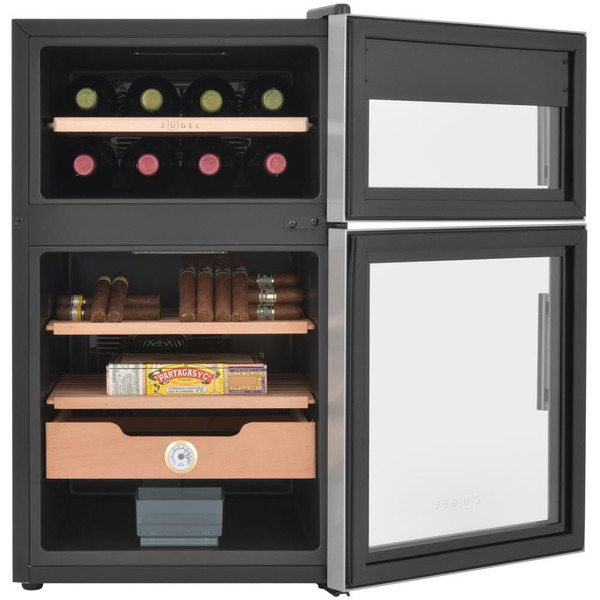 Винный шкаф-хьюмидор ZUGEL ZTH80DX