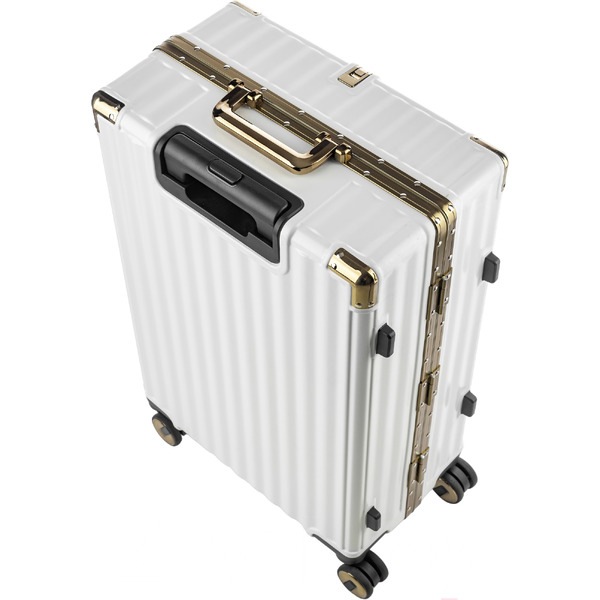 Чемодан DoubleW E087# (M, белый)