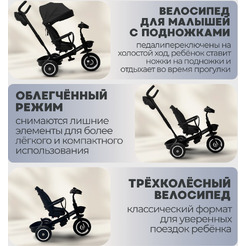 Беговел-велосипед Bubago Dragon BG 161-4 (черный)