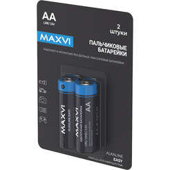 Щелочная батарейка Maxvi MBLR6ES2 AA, alkaline, 2 шт