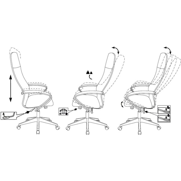 Кресло Бюрократ CH-NOVA LUX (черный)