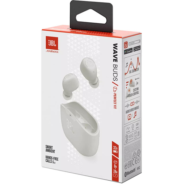 Наушники JBL Wave Buds (JBLWBUDSWHT) белый