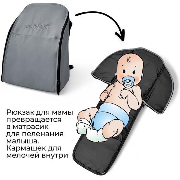 Детская прогулочная коляска Bubago Model One BG 173-1 (темно-серый)