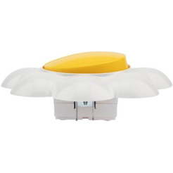 Выключатель двухклавишный KRANZ HAPPY Ромашка KR-78-0621