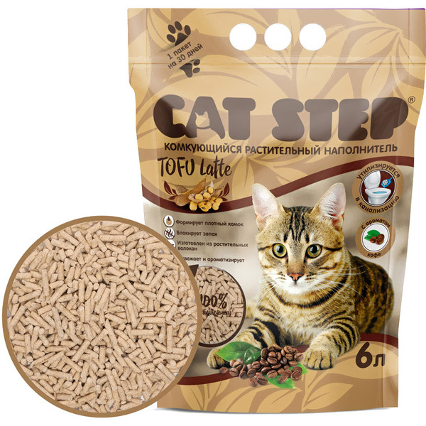 Наполнитель для туалета Cat Step Tofu Latte 6 л