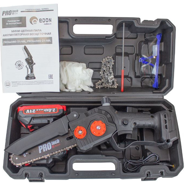 Аккумуляторная пила Edon Protech NS-21/6BL