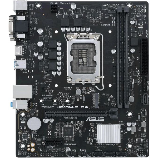 Материнская плата ASUS Prime H610M-R D4-SI
