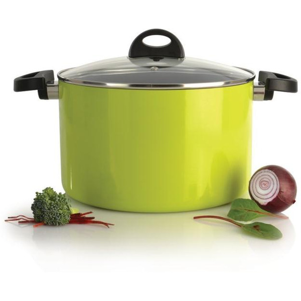 3700085 Eclipse кастрюля с крышкой 24 см 6,6 л  цвет лаймовый (Ferno green)