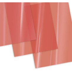 Пластиковая обложка для переплета BRAUBERG A4 150 мкм 100 шт 530937 (прозрачный/красный)