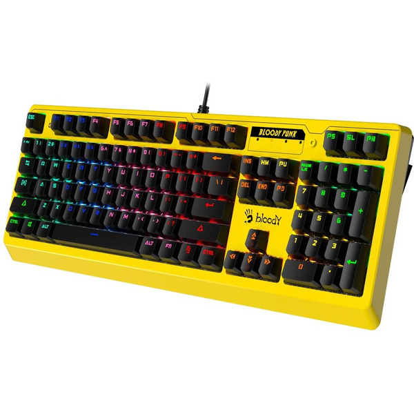 Клавиатура A4Tech Bloody B810RC (желтый)