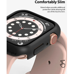 Чехол Ringke SLIM для Apple Watch SE3/SE2/SE/6/5/4 40mm CLEAR(1шт) + BLACK(1шт)