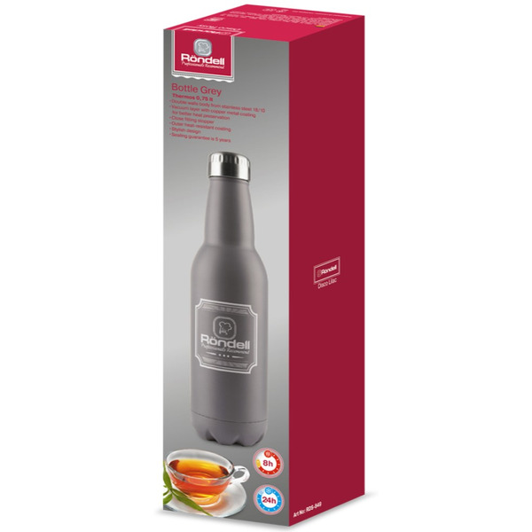 Термос RONDELL Bottle Grey 0.75 л RDS-841