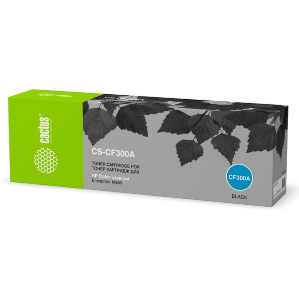 Картридж лазерный Cactus CS-CF300A CF300A черный (29500стр.) для HP CLJ Ent M880/M880z/M880z+