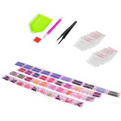 Картина стразами (алмазная мозаика) ОСТРОВ СОКРОВИЩ «Цветы» 662415