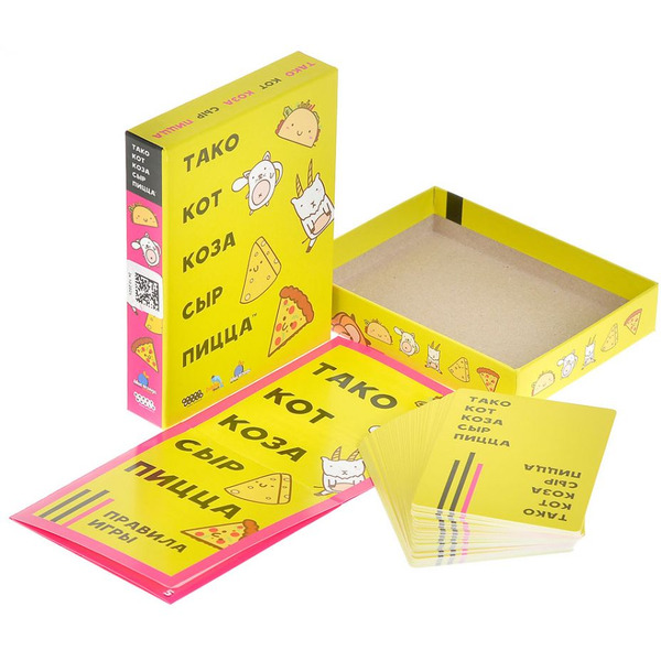 Настольная игра Hobby World Тако, кот, коза, сыр, пицца (2025) 952239