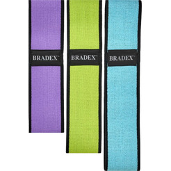 Набор текстильных фитнес резинок Bradex SF 0749 (размер S/M/L)
