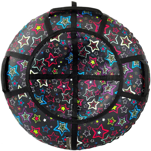 Тюбинг Hubster Люкс Pro S Звезды 110см / во6620-10 (черный)