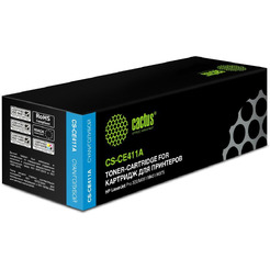 Картридж лазерный Cactus CS-CE411A CE411A голубой (2600стр.) для HP CLJ Pro 300/M351/M451/M375/M475