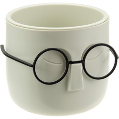 Кашпо Idea Стив М3079 (белый ротанг)