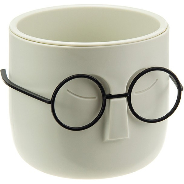 Кашпо Idea Стив М3079 (белый ротанг)