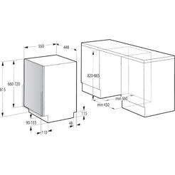 Встраиваемая посудомоечная машина GORENJE GV520E15