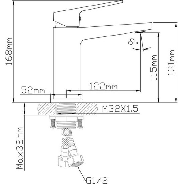 Смеситель AV Engineering AVPOS1-A171-110