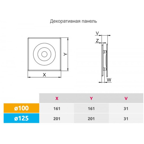 Сменная декоративная панель Awenta POB100