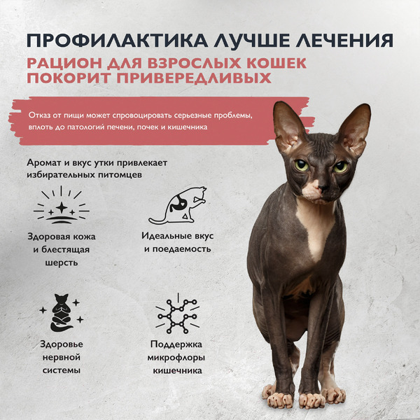 Сухой корм для кошек Брит Кеа Cat Adult Delicious Taste с индейкой и уткой 1066934 (400)