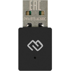 Сетевой адаптер Wi-Fi Digma DWA-BT5-AC600C