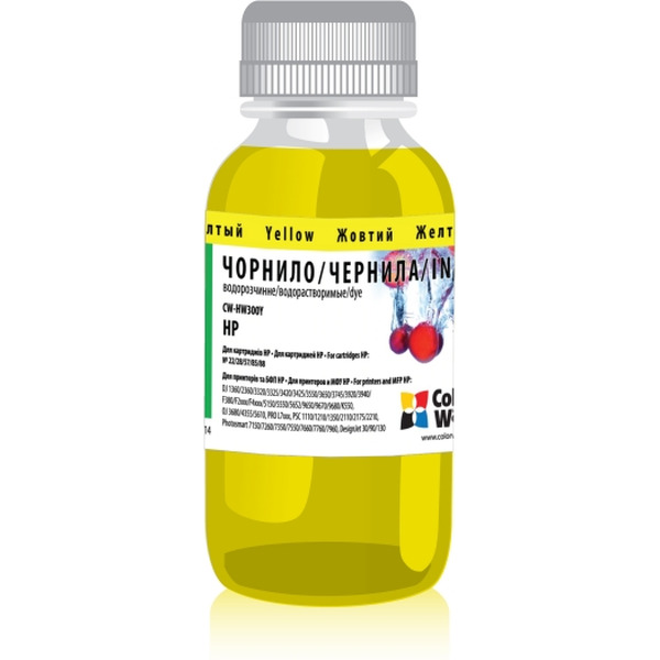 Контейнер с чернилами COLOR WAY CW-HW300Y (100мл)