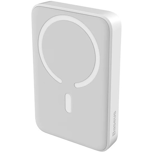 Внешний аккумулятор Baseus Magnetic Mini Air Wireless Fast Charge Power Bank 20W 6000mAh (белый)