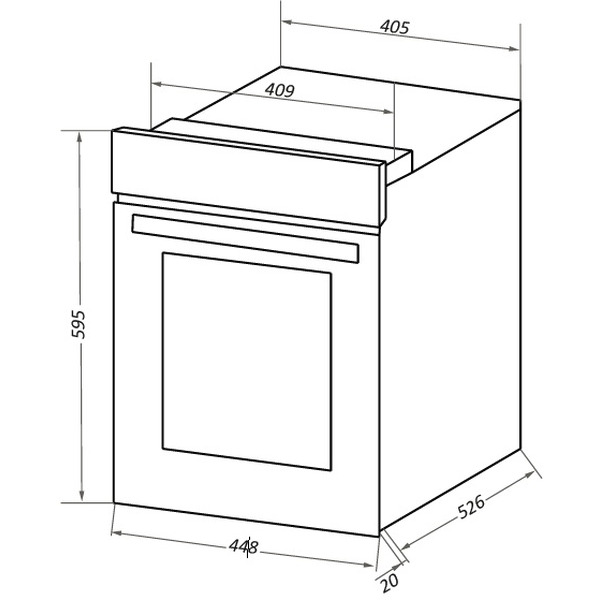 Электрический духовой шкаф MAUNFELD EOEC.516BG