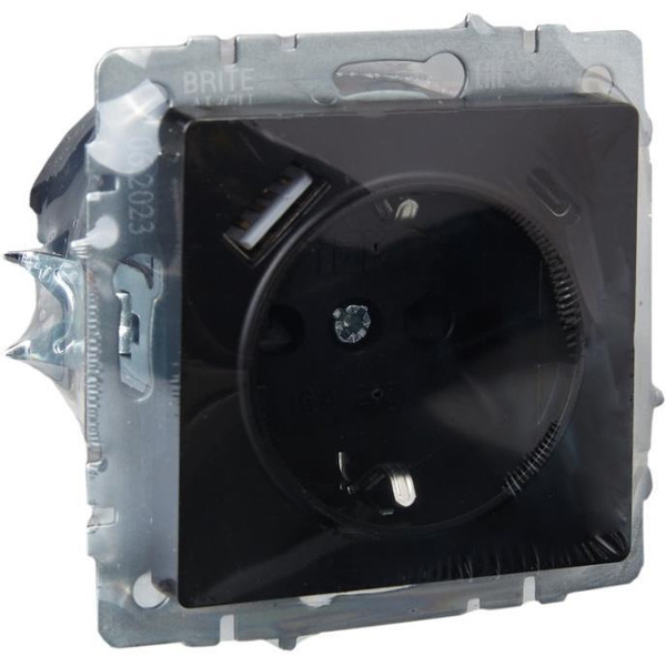 Розетка IEK Brite BR-R14-16-U22-018-K02