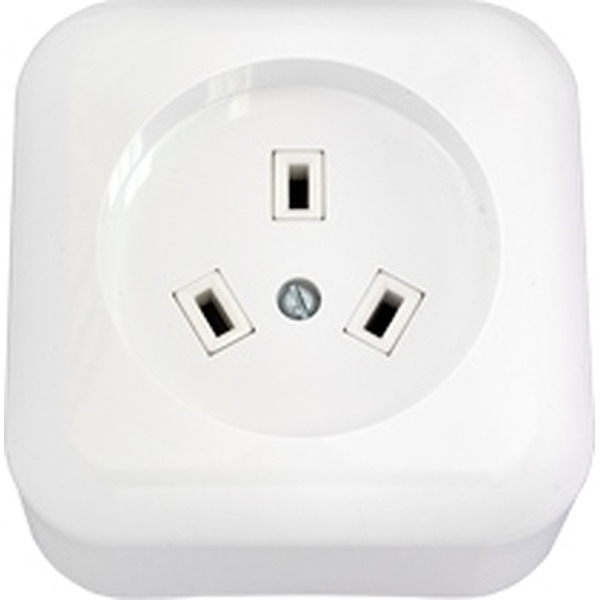 Розетка силовая 3-х фазная BYLECTRICA РА32-002 Белая  открытой установки