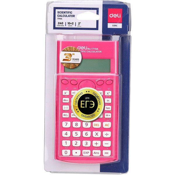 Калькулятор Deli E1710A/RED