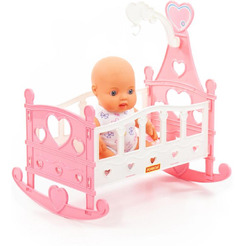 Пупс Полесье Славный + кроватка-качалка 76670