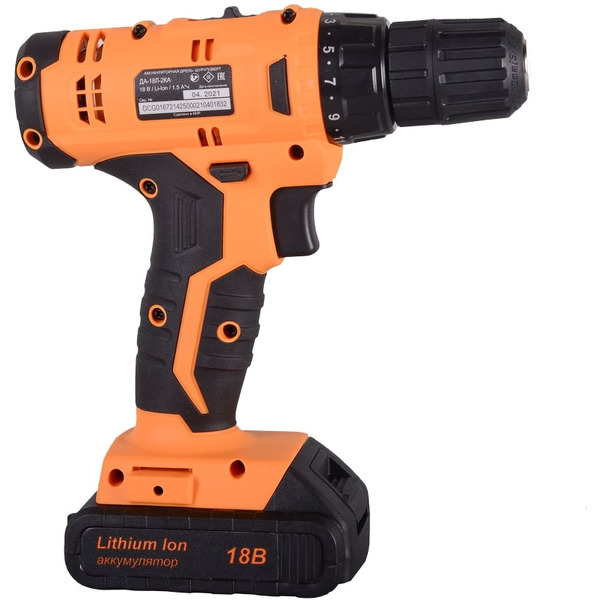 Дрель-шуруповерт Вихрь ДА-18Л-2КА (72/14/25)