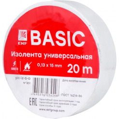 Изолента EKF plc-iz-b-w