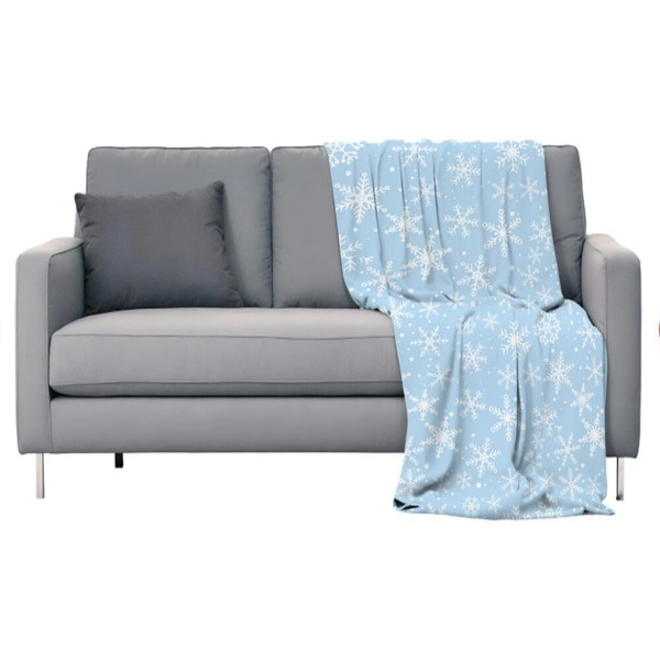 Плед новогодний ЗОЛОТАЯ СКАЗКА Снежинки 592530 (150х200см)