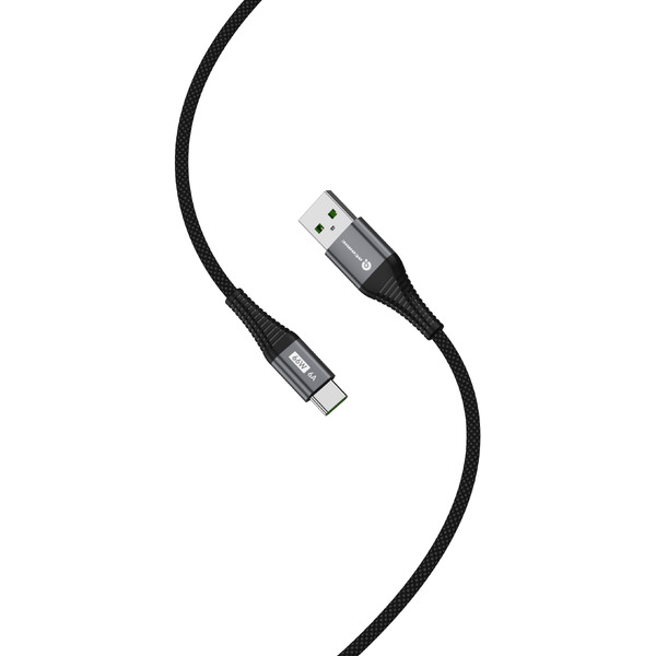 Кабель Atomic Hipper USB-A-USB-C 6A 66W 30.393 (1.5м, черный)