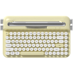 Компьютерная клавиатура AJAZZ AF84 (бело-желтая)