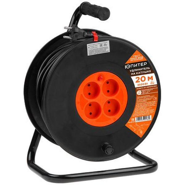 Удлинитель на катушке Юпитер JP8403-04